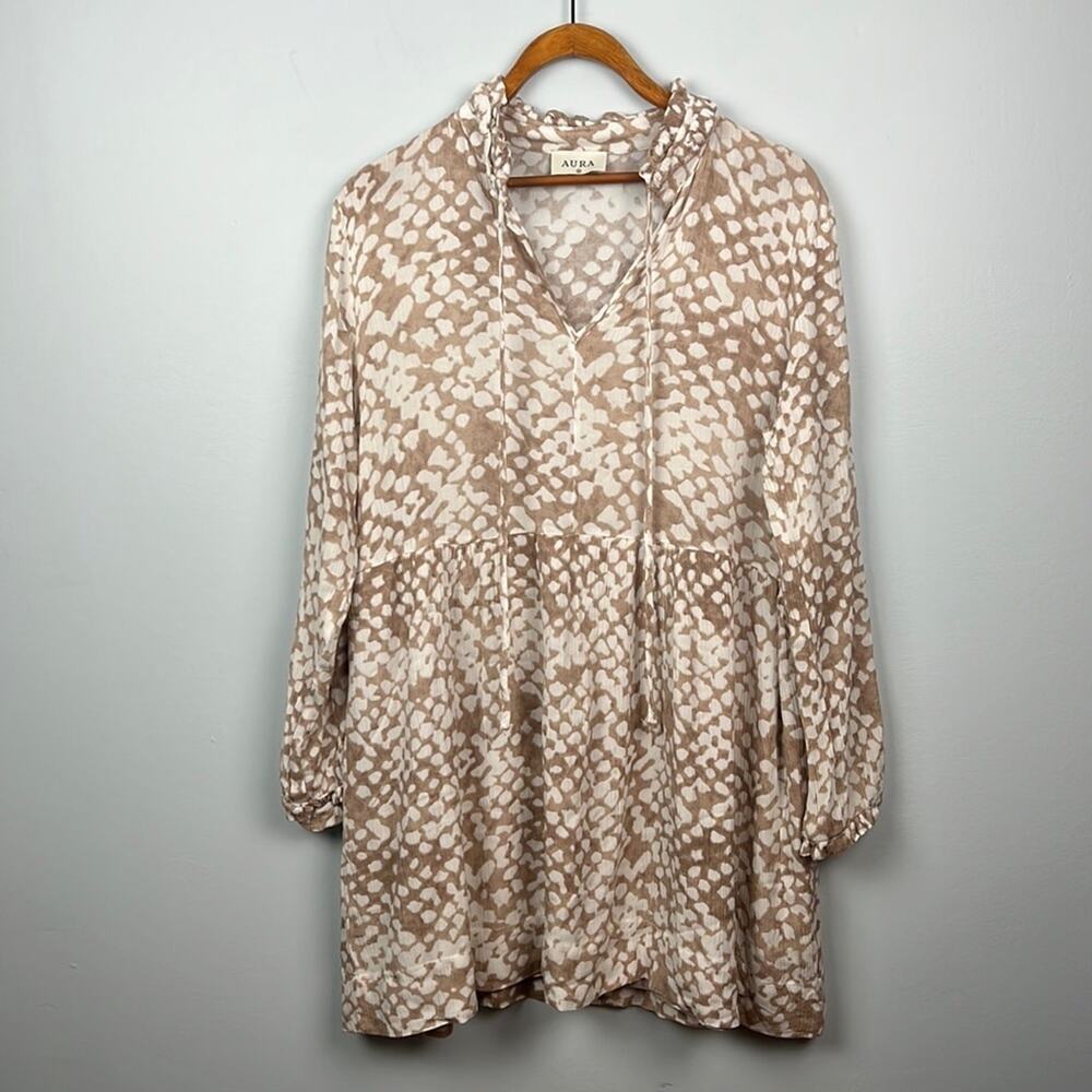 Aura medium long sleeve dress